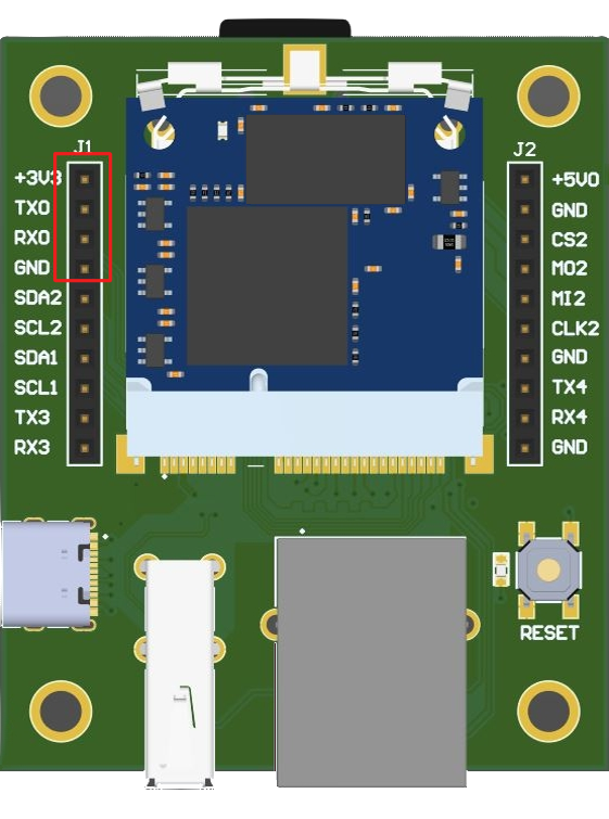 Контакты для подключения UART0|350